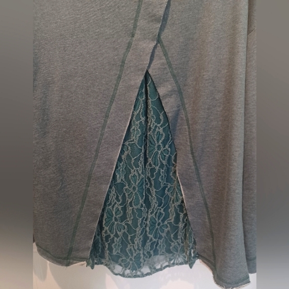 SUNDANCE BOHEMIAN COTTON & FLORAL LACE TUNIC TOP! - Picture 5 of 5